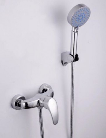 Modern Chrome Mixer Tap Hand Held 5 Function Shower Head Bathroom Taps TAP16