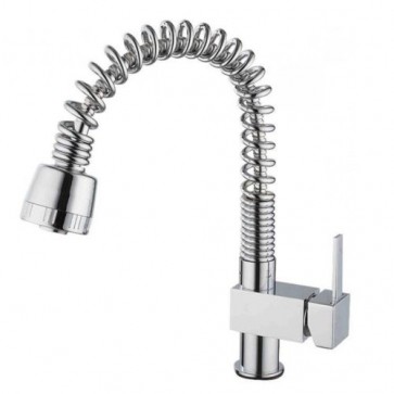 KITCHEN BASIN SINK SPRING REMOVABLE MIXER TAP SWIVEL PULL OUT EXTENDABLE TAPS T5