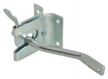 FORGE AUTO GATE GARDEN LATCH CATCH LOCK / STRIKER SILVER POWDER COATED TB-FOR6