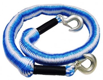 3 Ton Elasticated Car Tow Towing Rope Expanding Recovery Break Down 4m T30 TB-FAI6