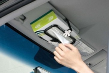 Car Tissue Box Holder Belt Paper Cover Sun Visor Case Napkin Clip Auto