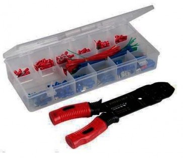 Crimping Tool Set 271 pc Assorted Electrical Terminals Pliers Electrician U14