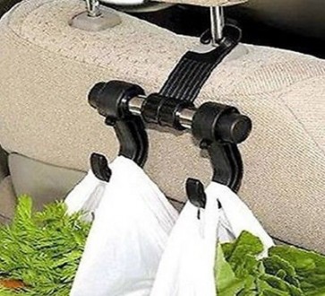 CAR GROCERY BAG HOLDER HOOK HELPER EASY STORAGE CLIP ON HOOK SEAT BAGS U234