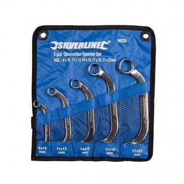 BRAND NEW OBSTRUCTION SPANNER SET 5PCE C SHAPED ENGINEERING HAND TOOL U254