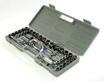 High Quality 42 Piece Socket Set 1/2" Metric Ratchet plug AF 42 Tool Kit Set U40