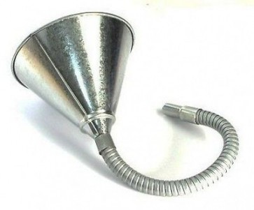 Mechanics Flexible steel funnel car fluid petrol oil strainer flexi spout U43