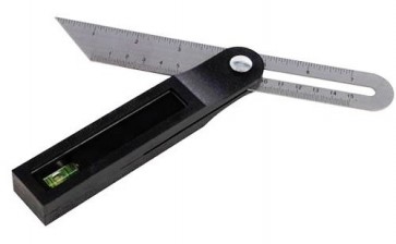New adjustable Sliding T Bevel and Spirit Level Bevel gauge Angle tool UK U77