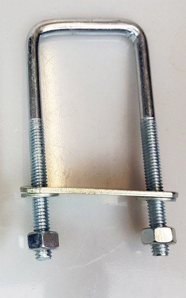 1 x square U-bolt u Brackets for Boat trailer 90wx60hx10mm Nuts & Plate UBS-90A