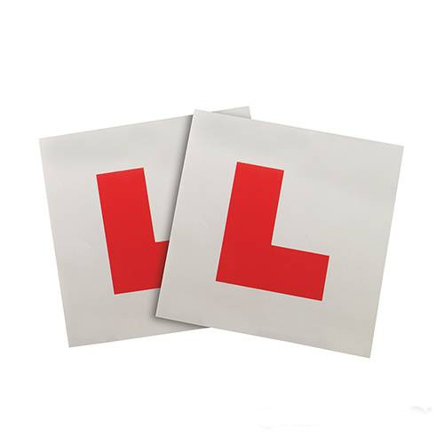 L PLATES LEARNER CAR WEATHERPROOF 2PCE DRIVER VEHICLE P26