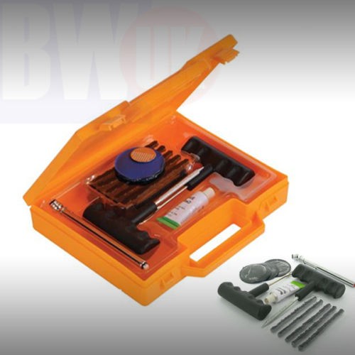 Tyre Puncture Hole Repair Kit Car Van Vehicle Wheel Patches Gauge off