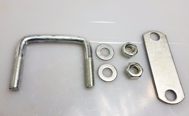 4 Staffe A U (U-bolt) Quadrate 70x90x10mm Con Piastra - Per Barche, Trailer, Strutture - Foto 6