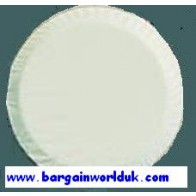 Plain White Soft High Quality rear tyre spare Wheel cover for 4x4 and Scooters Motorvans Caravans 