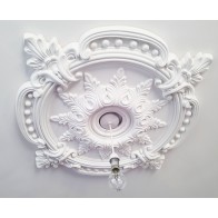 85CM LARGE Ceiling Rose Beautiful White Ornate Home Decor Medallion HUGE CR7-XL