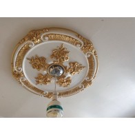 Ceiling rose Gold White Beautiful Ornate Home Decor 66cm Victorian Medallion Chandelier light Fan Rose CR8