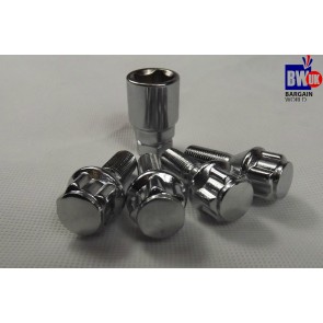 4 x Alloy Wheel Locking Bolt Anti Theft Nut 12 x 1.25mm Peugeot Citreon fiat etc