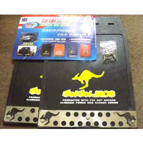CAR VAN CARAVAN 4X4 MUD GUARDS MUDFLAPS FLAPS RAIN SAFETY 9"X12" TWO (2) MF-OS