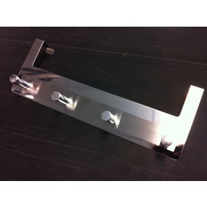 OVER THE DOOR HOOKS 4 PEGS STORAGE HANGER CHROME RACK BEDROOM BATHROOM CA15