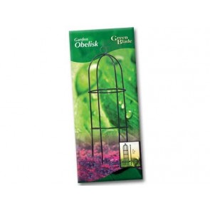 GARDEN OBELISK 249CM CLIMBING PLANT FRAME GARDEN PATIO COATED STEEL SUPPORT CA57