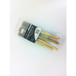 PAINT BRUSH SET 5 PIECE PLATINUM DECORATING DIY CONSTRUCTION SYNTHETIC CA66