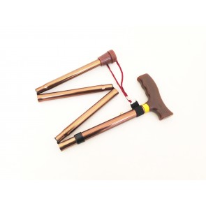 FOLDING WALKING STICK CANE WALKER COLLAPSIBLE ALUMINIUM EASY FOLD 92CM CA81