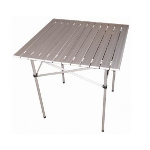 70CM SQUARE ALUMINIUM FOLDING TABLE ROBUST FOLDAWAY CAMPING PICNIC H19