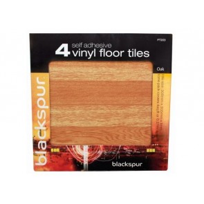 4PK SELF ADHESIVE FLOOR TILES OAK EFFECT FLOORING 4 SQ FT COVERED H30OAK