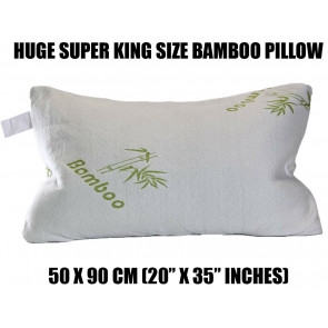 SUPER KING Bamboo Shredded Memory Foam Cool Cuddle Cloud Pillow Large OL12