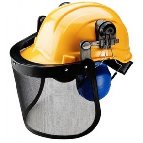 Impact Resistant Forestry Helmet head harness construction Hard Hat Visor P10