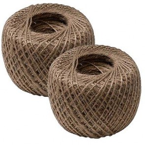 2 x Natural Garden String Jute Twine Ball Rope Roll Plant Ties Line 250mm P11