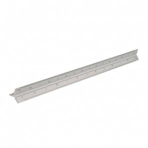 BRAND NEW ALUMINIUM SCALE TRI RULE RULER METRIC 300 MM HAND TOOL MEASURING P110