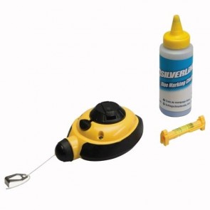 BRAND NEW FAST REWIND CHALK LINE SET 3PCE MARKING BUILDING DIY BLUE POWDER P137