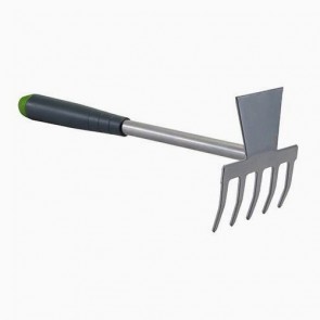 BRAND NEW COMBINATION HAND HOE & RAKE 330 MM GARDEN GARDENING TOOL TOOLS P244