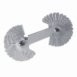 SCREW PITCH GAUGE COMBINATION 0.25 - 6 MM 4 - 62 BSW MEASURING 52 LEAVES P286