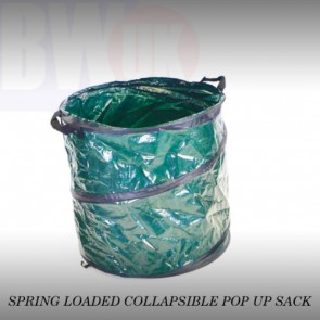 POP UP GARDEN BIN LEAVES GRASS CLIPPINGS FOLDABLE REFUSE SACK BAG 90 LITRE (S31)