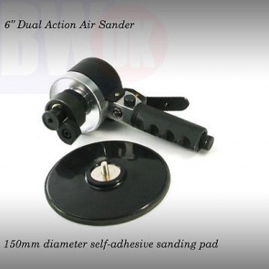 6" Orbital Hand Air Sander Double Random Palm Vacuum + 150mm sanding Pad (S40)