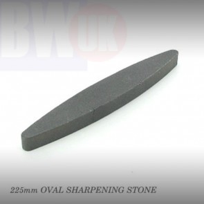 9" 225mm OVAL BOAT SHAPED COMBINATION SHARPENING STONE FOR TOOLS KNIVES AXES S69