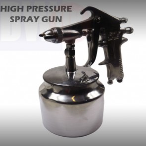 HIGH PRESSURE AIR SPRAY PAINT GUN BODYSHOP TOOL HIGH PRESSURE AIR CHROME T18