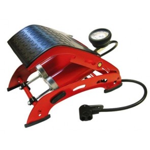 Faithful Double Cylinder Foot Pump Rapid Twin Tyre Inflation Steel Frame T29