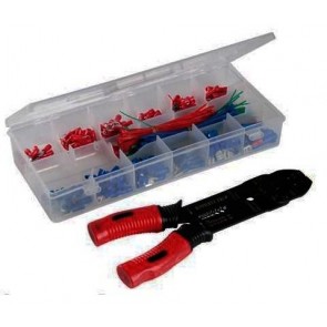 Crimping Tool Set 271 pc Assorted Electrical Terminals Pliers Electrician U14