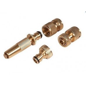 Garden Tap Hose Pipe Fitting Set 2 Quick Connectors Spray NOZZLE Hozelock U223
