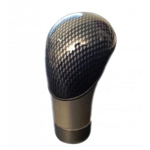 NEW UNIVERSAL MANUAL GEAR STICK KNOB CARBON ALLOY EFFECT SHIFT NOB U45