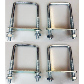 4 U bolts Bolt Brackets plate steps ladder van roof hook 120w x60x10 mm UBS-120A