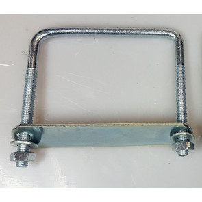 1xsquare U-bolt Brackets for Boat trailer 120x120x10mm Nuts & Plate UBS-120C