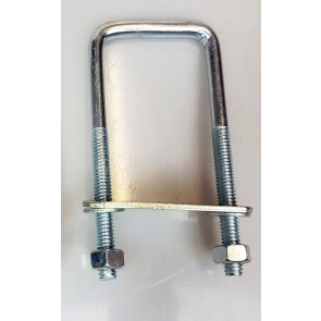 1x square U-bolt u Brackets for Boat trailer 90x90x10mm Nuts & Plate UBS-90B