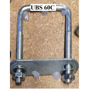 1x U bolts plate steps ladder van roof brackets hook 60x120x10 mm UBS-60C