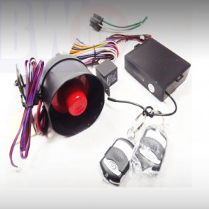 UNIVERSAL CAR SECURITY SYSTEM ALARM IMMOBILISER CENTRAL LOCKING 2 REMOTE NEW