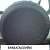 Plain Black wheel cover rear spare tyre wheelcover to fit all 4x4 and caravans