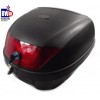 MOTORBIKE BIKE TOP BOX 28L LITRE STORAGE REAR BACK MOPED SCOOTER LUGGAGE CASE UK