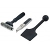 3 PCE PIECE CARPET TOOL SET ROLLER SEAM PRESS STAIR CUTTER DIY + WARRANTY U60